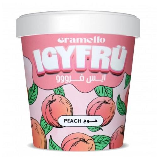 كراميلو ايس كريم فروو بالخوخ 170جم