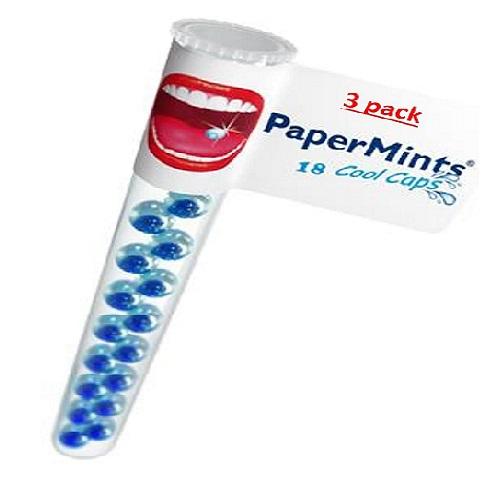 بيبر مينتس المنعشة بنكهة النعناع الخالية من السكر 18كبسولة باردة