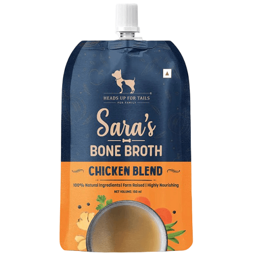 هيدز اب فور تيلز سارة مرق عظام الدجاج للكلاب 150مل