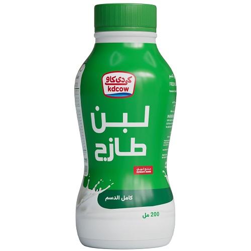 كي دي كاو لبن طازج كامل الدسم 200مل