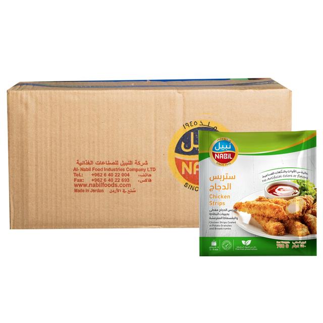 نبيل ستربس الدجاج 750جم 12حبة