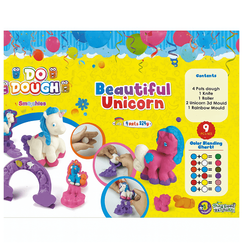 دو دو طقم طين يونيكورن 9قطع 