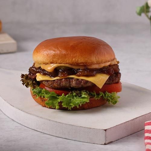 ساندويتش برجر لحم