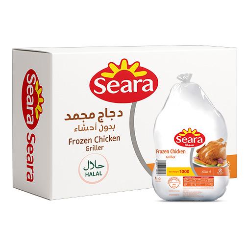 سيارا دجاج مجمد بدون احشاء 1كجم 10حبة