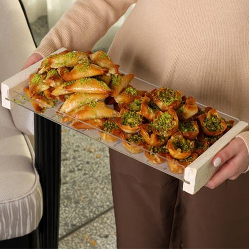 ماعون اكريليك ورخام حلويات