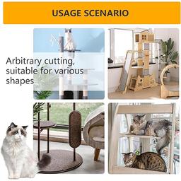 بيتديكشن سجادة خدش للقطط لحماية الاريكة اسود