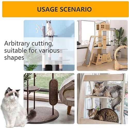 بيتديكشن سجادة خدش للقطط لحماية الاريكة اسود