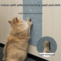 بيتديكشن سجادة خدش للقطط لحماية الاريكة اسود