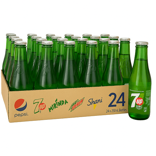 سفن اب فري مياه غازية زجاجة 250مل 24حبة