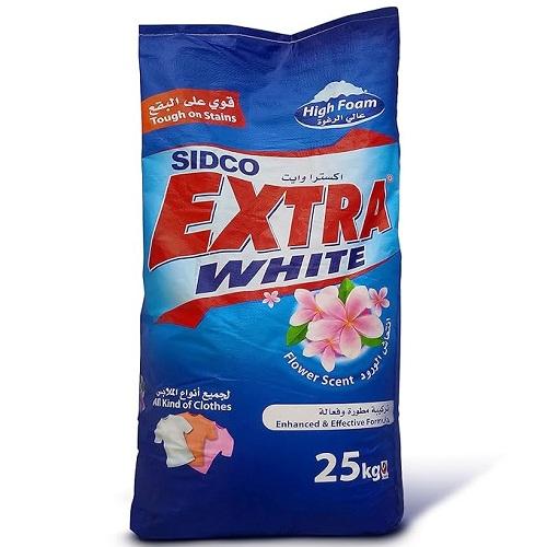 اكسترا وايت مسحوق غسيل الملابس عالي الرغوة برائحة انتعاش الورود 25كجم