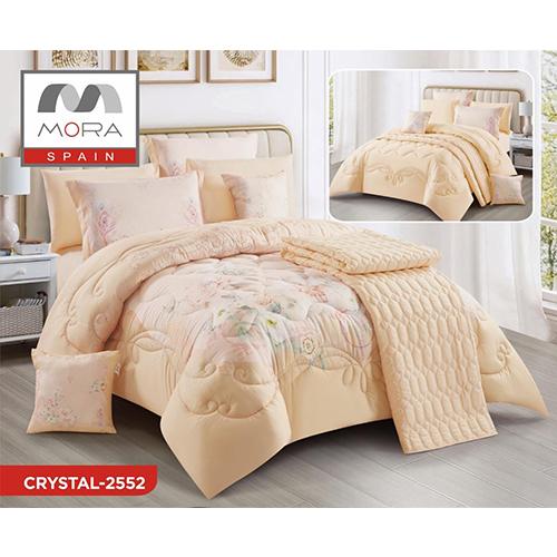 مورا كريستال رقم.2552 لحاف مجوز كينج 240×260سم 9قطع موديل رقم.J-1121