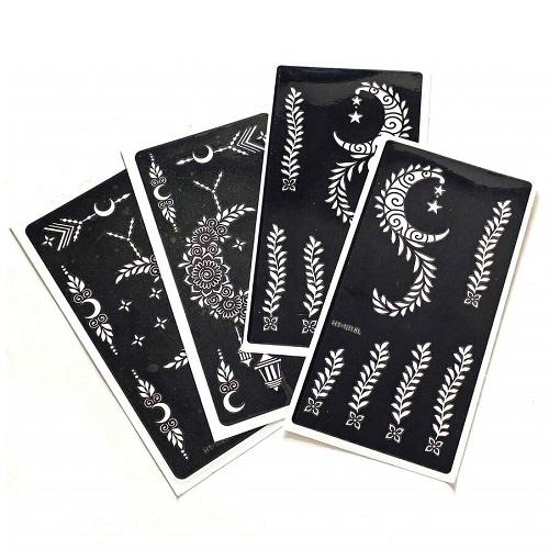 وشم نسائي مؤقت بتصميم القمر 4حبة