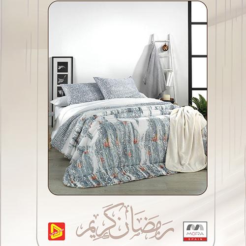 مورا بيد سبريد رقم.003 لحاف سوبر اكسترا مجوز كينج 250x270سم 3قطع موديل رقم.J-1124