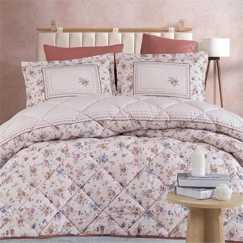 مورا كلاسي لحاف نفرين كينج 100% قطن 240x260سم 8قطع ناتشورال موديل رقم.J-1122