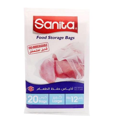 سانيتا اكياس الشفافة مقاس12