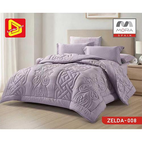 مورا زيلدا رقم.008 طقم لحاف نفرين 240x260سم 6قطع بنفسجي موديل رقم.J-1133